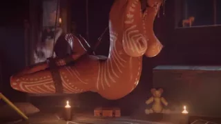 Lara Croft Bondage Tentacle Show [Wildeer Studio][Sound]