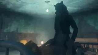 Silvey the Wolfgirl Riding Human
