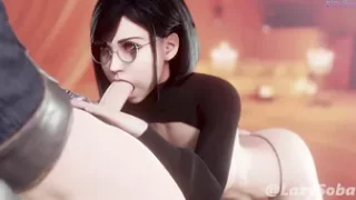 Short Haired Tifa Blowjob