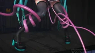 FukaMMD Miku Tentacle Squirt Pee