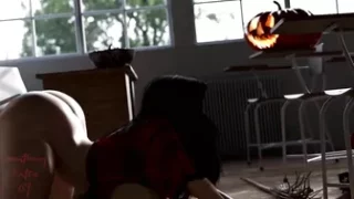 Sumthindifrnt - PAWG gets backshots in Halloween