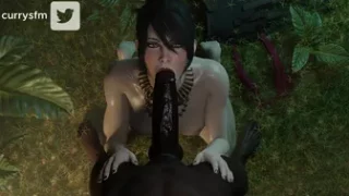 Morrigan Sucking Some Cock (blacked) [Currysfm]