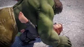 Black Widow x Hulk 4k