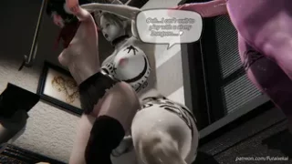 Bunch of futas fucking part 2