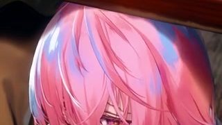 Blowjob under the table in a family restaurant