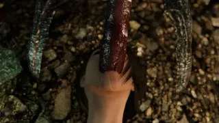 Jill Filled Up By Insect Cock