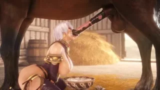 Isabella Valentine and her faithful horse (LH)
