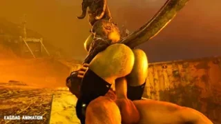 Female deathclaw riding a big human dick [kasdaq]