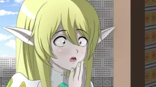 Blonde Elf and Red Head Human