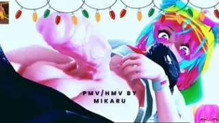 Pmv/hmv neko fucking in the couch