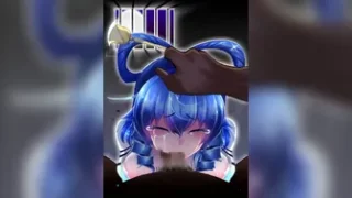 Seiga Kaku Rough Blowjob [nurunurubouzu]