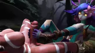Neeko and nidalee footjob - Coot27