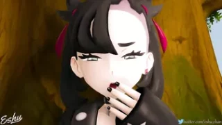 Marnie pleasing a horse - Eshu-Chan