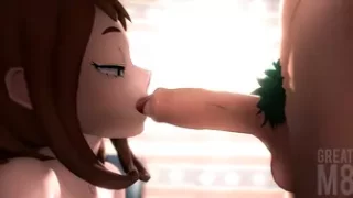 Uraraka Foreskin Lick - GreatM8