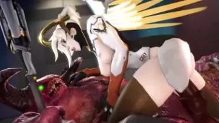 Overwatch Mercy Taming the Demon - Darsovin