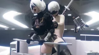 Yorha 2B Against The Elevator [Bewyx]