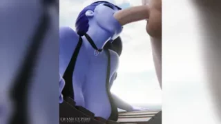 Widowmaker using her mouth like a pro