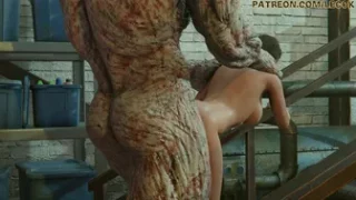 Nemesis passionately making love to Jill Valentine