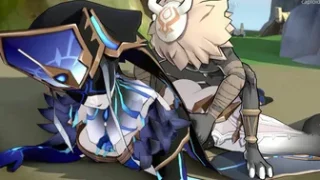 Mirror Maiden's huge ass getting fucked by a Hilichurl