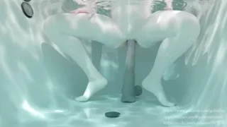 Barbara Riding Dildo on Bathtub