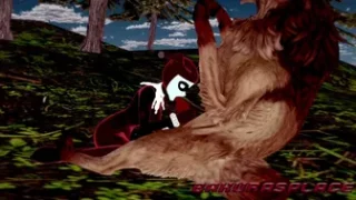 Harley and her wolf