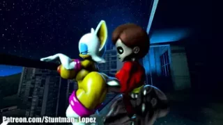 Rouge getting Fisted - Stuntman Shocking Lopez