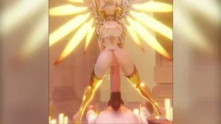 Mercy riding the horse