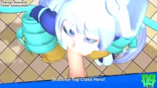 Nejire and Ryukyu in a Glory Hole