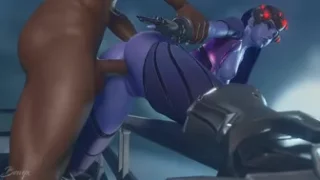 Widowmaker needed a distraction from her pent up urges (blacked) [Bewyx]