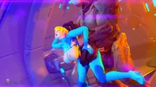 Hell knight x samus aran [DarktronickSFM]