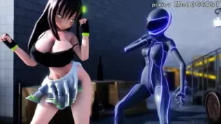 Mask vs mass production soldiers (street fighting and cooperation) composite version