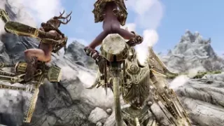 Dwarven Mechs Attack Forsworn Camp