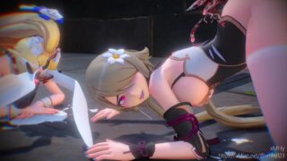 Honkai Impact Rita and Durandal insect fuck in jail by xmhy