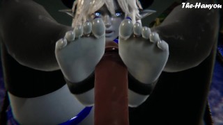 A Succubus Uses Her Feet In The Rain - Honey Select 2
