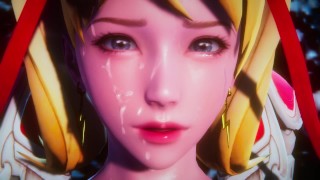 Overwatch Futa - D.Va and Mercy passionate sex - Lite Version