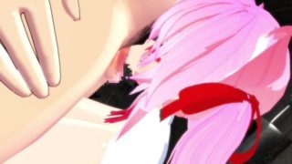 Dirty big tits bitch girl's no hand blowjob infinite bukkake Nuki MMD video