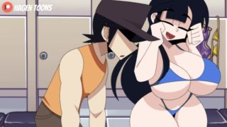 Audrey tries on bikini