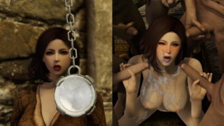 Old geezers hypnotize and fuck a young girl [Skyrim]