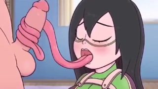 Tsuyu asui getting fucked by old man
