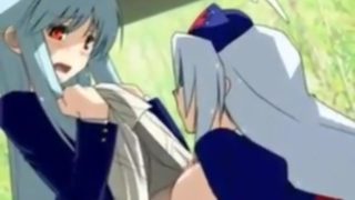 Touhou Reisen and Eirin having sex