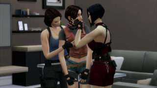 Resident evil - Lesbian Parody - Ada Wong, Jill Valentine and Claire Redfield