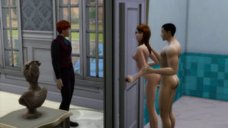 Hermione having sex with Viktor Krum in front of Ron