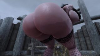 Dark Futa Elf Fucks Juicy MILF With Big Ass in the Rain