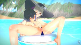 HI3 Bronya x Seele at beach (Chopsticker)