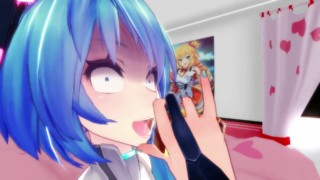 Miku Tickled after Drinking a "Sleep Tea"
