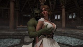 Priestess Fucked by Orc Adventurer