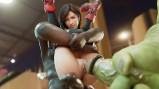 Tifa fucking with a huge ORC cock