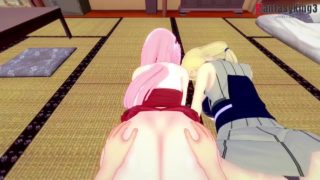 Naruto - Tsunade x Sakura Threesome