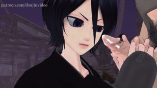 Kuchiki Rukia - Bleach - Handjob/blowjob - Short