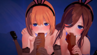 Miku Yotsuba 3P Sex [Peh-koi]